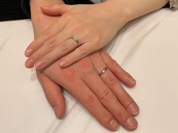 【大阪市東住吉区】Disney Cinderellaの結婚指輪をペ