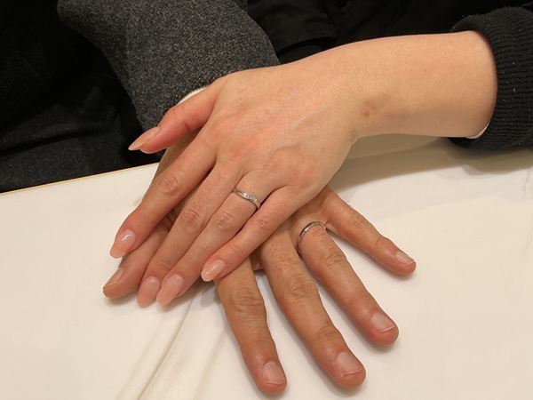 【大阪市・福島区】Disney Cinderellaの結婚指輪をペ