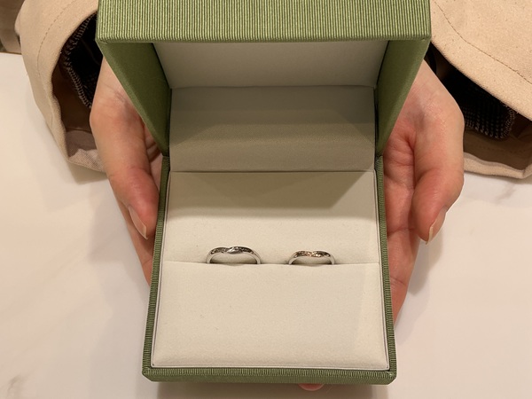【大阪市・平野区】LAPAGEの結婚指輪をペアでご成約いただきまし