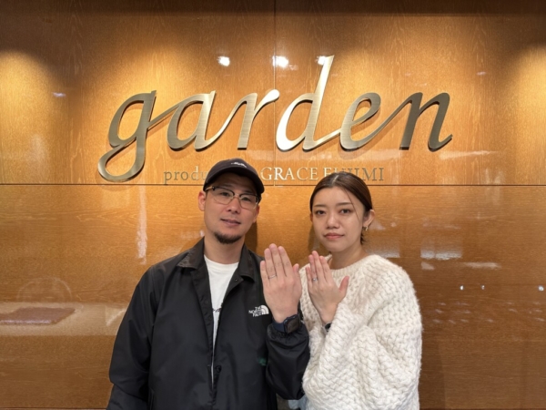 兵庫県姫路市からご来店「PAVEO CHOCOLAT」婚約指輪「Q