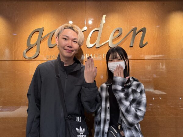 姫路市からご来店「Pilot Bridal」の結婚指輪をご成約頂き