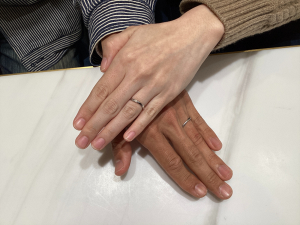 和歌山県東牟婁郡太地町 nocur(ノクル)の結婚指輪をご成約いただきました