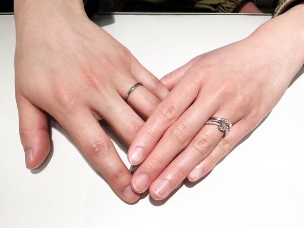 大阪府泉大津市｜シンプルな結婚指輪エトルご成約いただきました