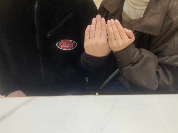 大阪府高槻市より手作り結婚指輪でgardenハンドメイドの作成を頂