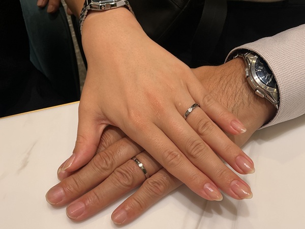【大阪市・住之江区】Tomomeの結婚指輪をペアでご成約いただきま