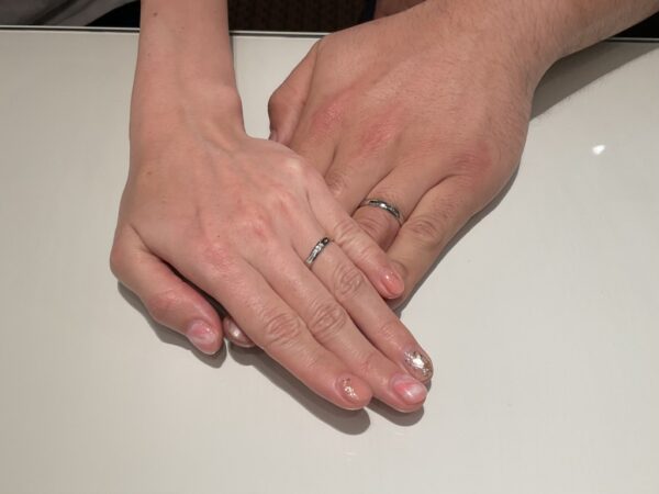 大阪府岸和田市　京都市伏見区｜丈夫で強い鍛造の結婚指輪フィッシャーをご成約いただきました