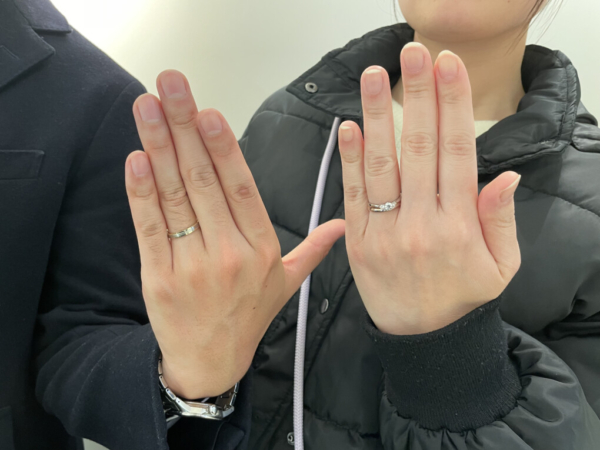 兵庫県姫路市｜gardenオリジナルの婚約指輪とFISCHERの結婚指輪をご成約頂きました