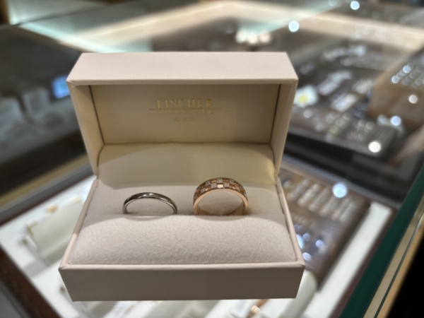 兵庫県姫路市からご来店「FISCHER・LAPAGE」の結婚指輪を