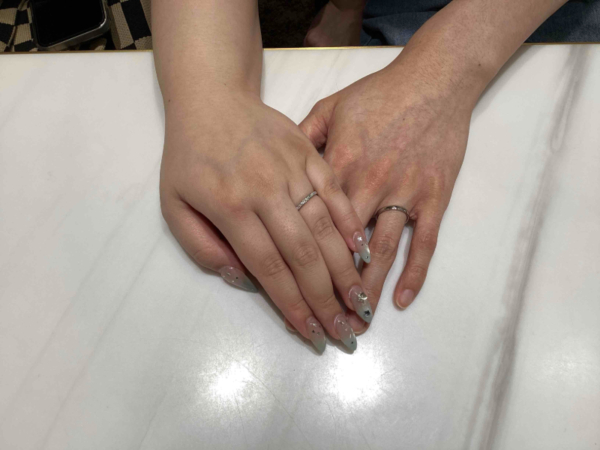 和歌山県和歌山市　輝彩（きさい）の結婚指輪をご成約されたお客様です！