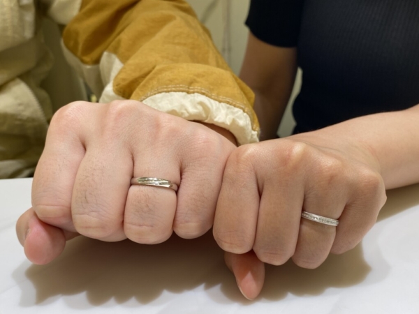 兵庫県神戸市からご来店「Pilot Bridal」の結婚指輪をご成