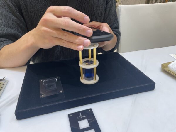 京都市北区よりプロポーズリング選びにご来店 ボツワナ産の原産地証明