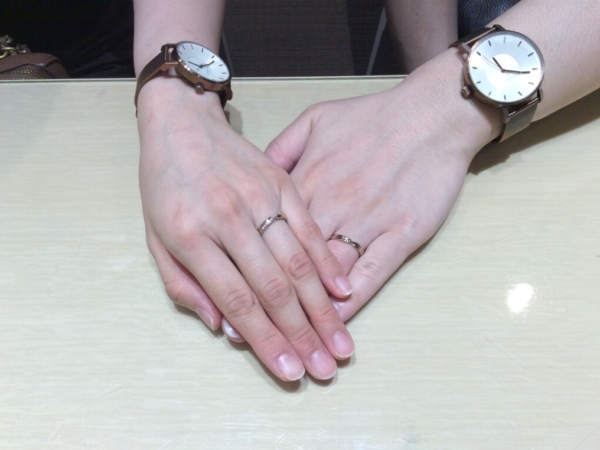 【大阪府・東大阪市】katamuの結婚指輪をペアでご成約いただきま