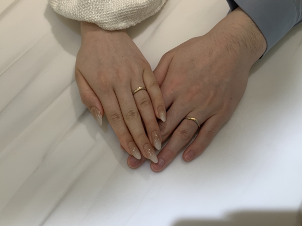 兵庫県神戸市東灘区　IDEAL plusfortの結婚指輪をご成約
