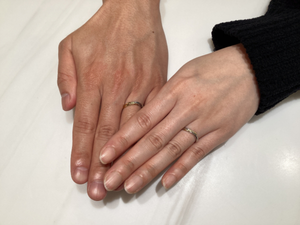 和歌山県紀の川市 Beauty and the Beast(ディズニー美女と野獣)の結婚指輪をご成約いただきました。