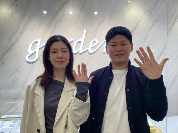和歌山県御坊市・田辺市 FISCHER(フィッシャー)の結婚指輪をご成約いただきました