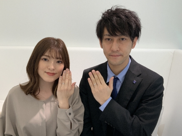 兵庫県神戸市　MAKANAの結婚指輪をご成約頂きました