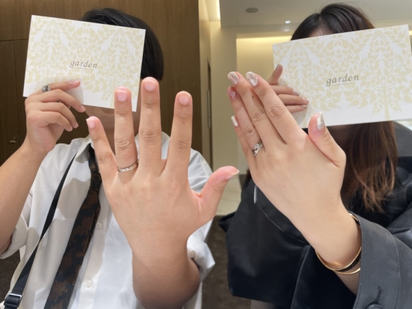 京都市 和のコンセプトでカタムの婚約指輪とアイデアルダイヤモンドをご成約頂きました