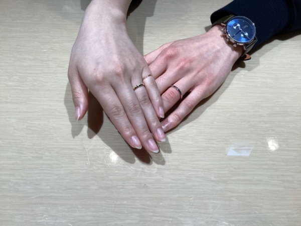 【大阪府・八尾市】ORECCHIOの結婚指輪をペアでご成約いただきました。