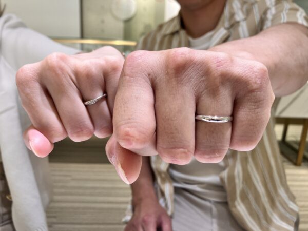神戸市須磨区よりご来店「Mariage ent」の結婚指輪をご成約
