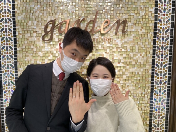 兵庫県神戸市　ひなの結婚指輪をご成約頂きました