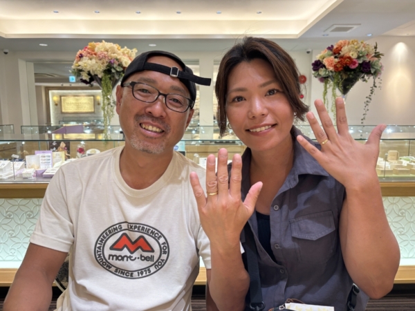 兵庫県高砂市からご来店【Katamu】の結婚指輪をご成約頂きました