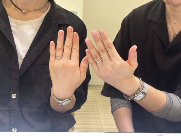神戸市須磨区よりご来店「Pulito」のマリッジリングをご成約