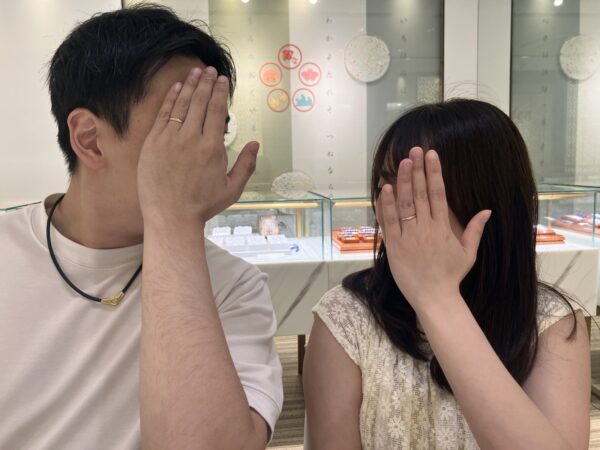 芦屋市よりご来店「Pulito」のマリッジリングをご成約