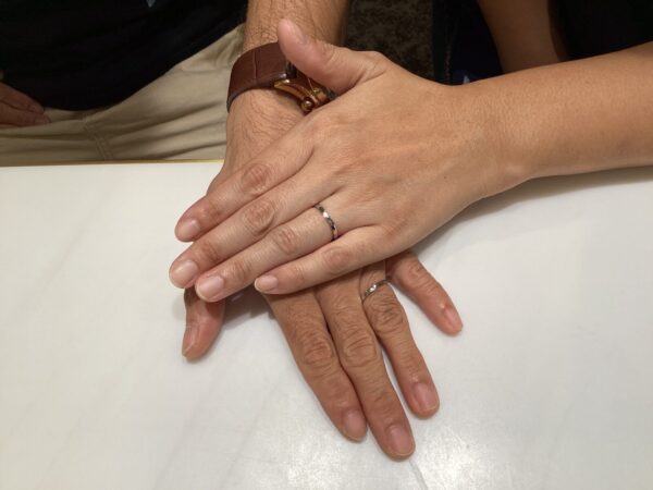 和歌山県和歌山市 gardenハンドメイドの結婚指輪をご成約いただきました