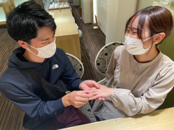 兵庫県豊岡市　LAPAGEの結婚指輪をご成約頂きました。