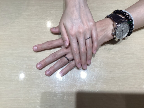 【大阪・高槻市】garden Hand madeの結婚指輪をペアでご成約いただきました!