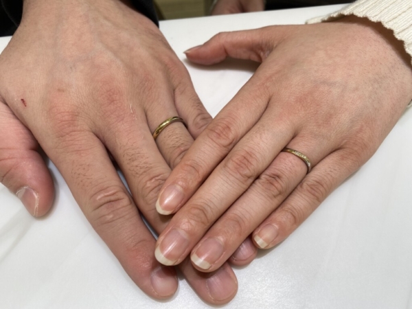 京都市伏見区｜日本一の技術を誇るパイロットの結婚指輪をご成約いただきました