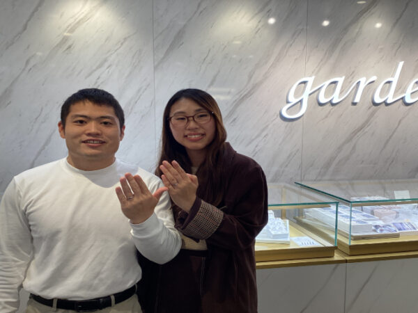 和歌山県日高郡みなべ町からご来店「FISCHER」の結婚指輪をご成