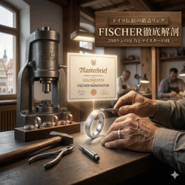 指を通した瞬間、違いがわかる。200トンの圧力から生まれる『FISCHER』の結婚指輪が「シルクの肌触り」と呼ばれる理由
