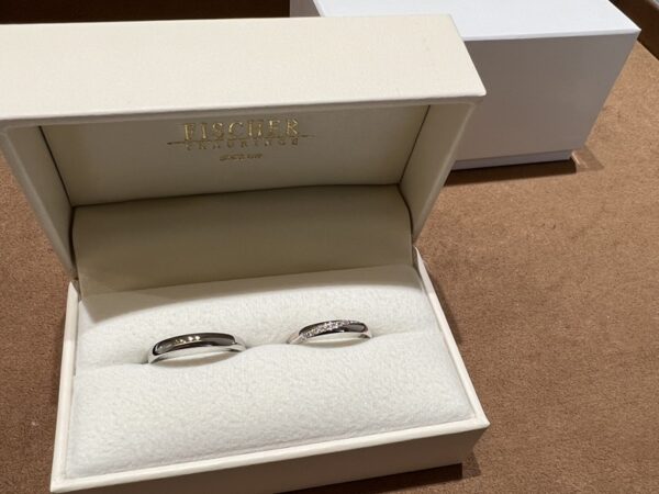 京都市伏見区｜FISCHERとPilotBridalの結婚指輪をご