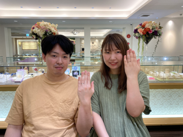 明石市よりご来店『インセンブレ』の結婚指輪をご成約