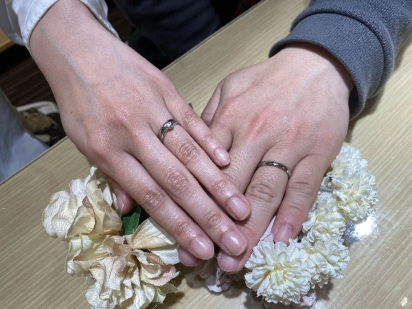 姫路市「FISCHER」の結婚指輪をご成約頂きました