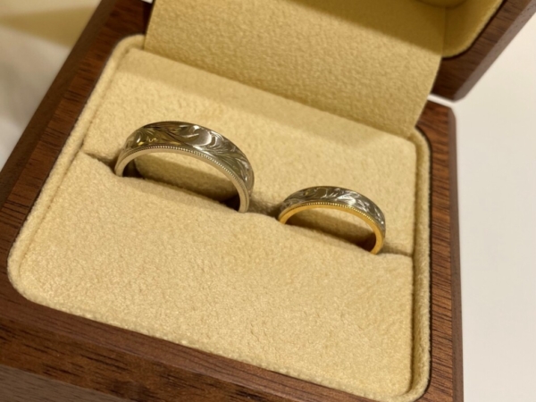 神戸市須磨区マイレの結婚指輪をご成約頂きました。