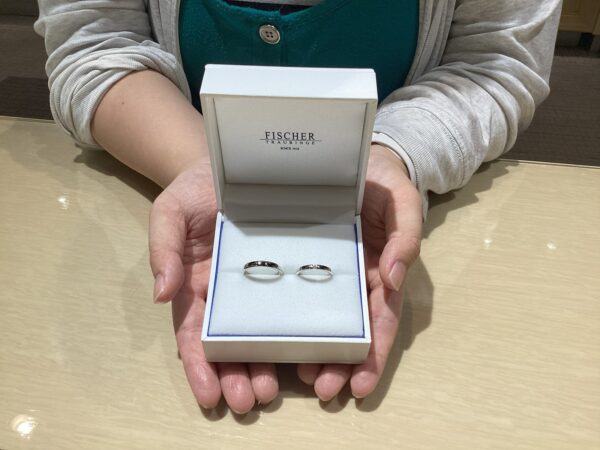 【大阪市・天王寺区】FISCHER（フィッシャー）の結婚指輪をペア