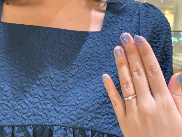 京都府・大阪府からご来店「LAPAGE」のエンゲージリングをご成約頂きました