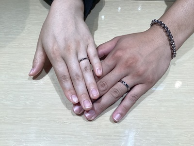 大阪市住之江区からご来店　FISCHERの結婚指輪をペアでご成約頂