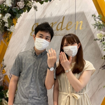 京都市・下京区｜着け心地のいい鍛造ブランドフィッシャーの結婚指輪をご成約いただきました