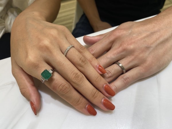 滋賀県愛知郡　FISCHERとGRACE KAMAの結婚指輪をご成約頂きました