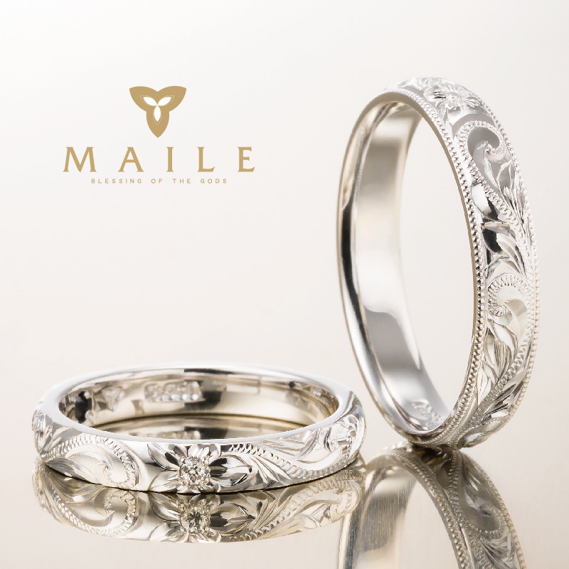 和歌山結婚指輪ハワイアンジュエリーマイレPlatinum Ring /プラチナリング