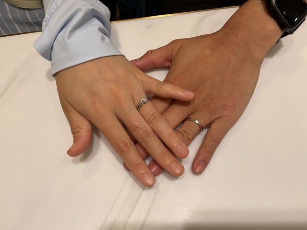 【堺市・北区】LAPAGEの結婚指輪をペアでご成約いただきました。