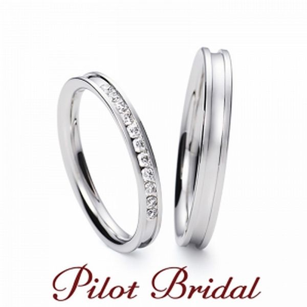 Pt999高純度プラチナ結婚指輪Pilot Bridalディア