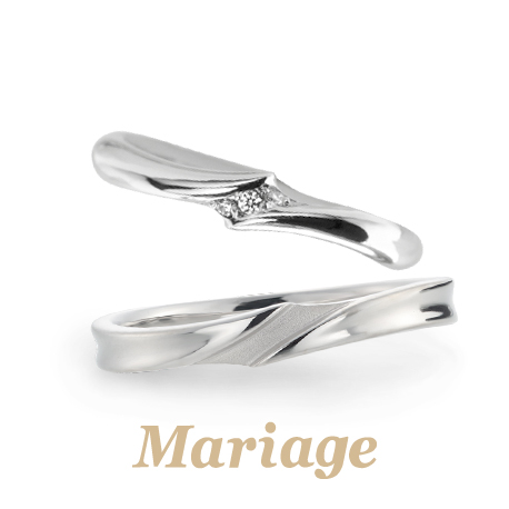 姫路でデザインが人気の結婚指輪Mariage entのプルミエール