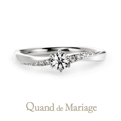 即日納品可能な婚約指輪
①一生涯のアフターサービス「Quand de Mariage」