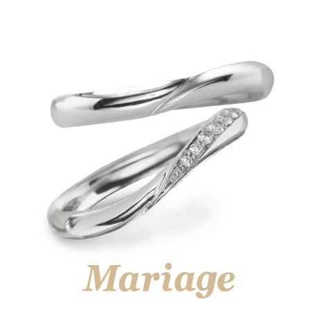 姫路でデザインが人気の結婚指輪Mariage entのビーナス