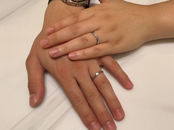 【大阪市・阿倍野区】シンデレラの結婚指輪をペアでご成約いただきました。