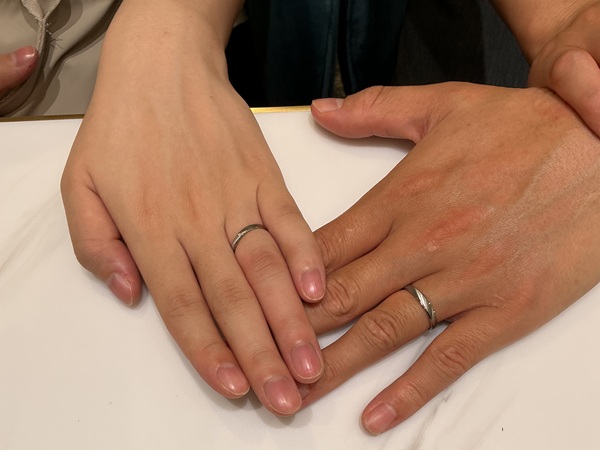 【大阪府・藤井寺市】FISCHERの結婚指輪をペアでご成約いただき